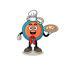 Illustration of yoyo as an italian chef
