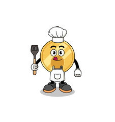 Mascot Illustration of key chef