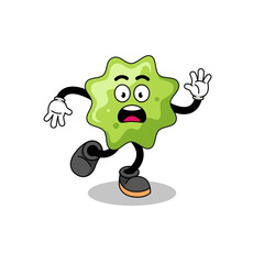 slipping splat mascot illustration