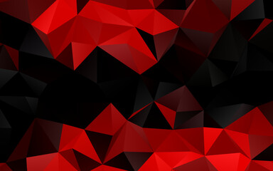 Light Red vector polygonal pattern.