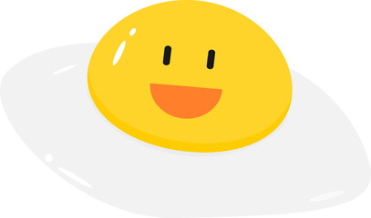smile fried egg