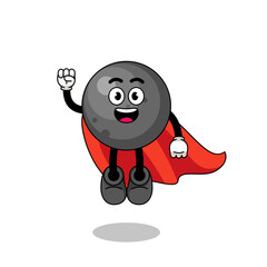 cannon ball cartoon with flying superhero