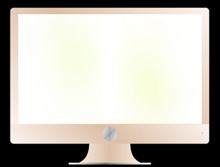 Modern Computer With Blank Screen Copyspace