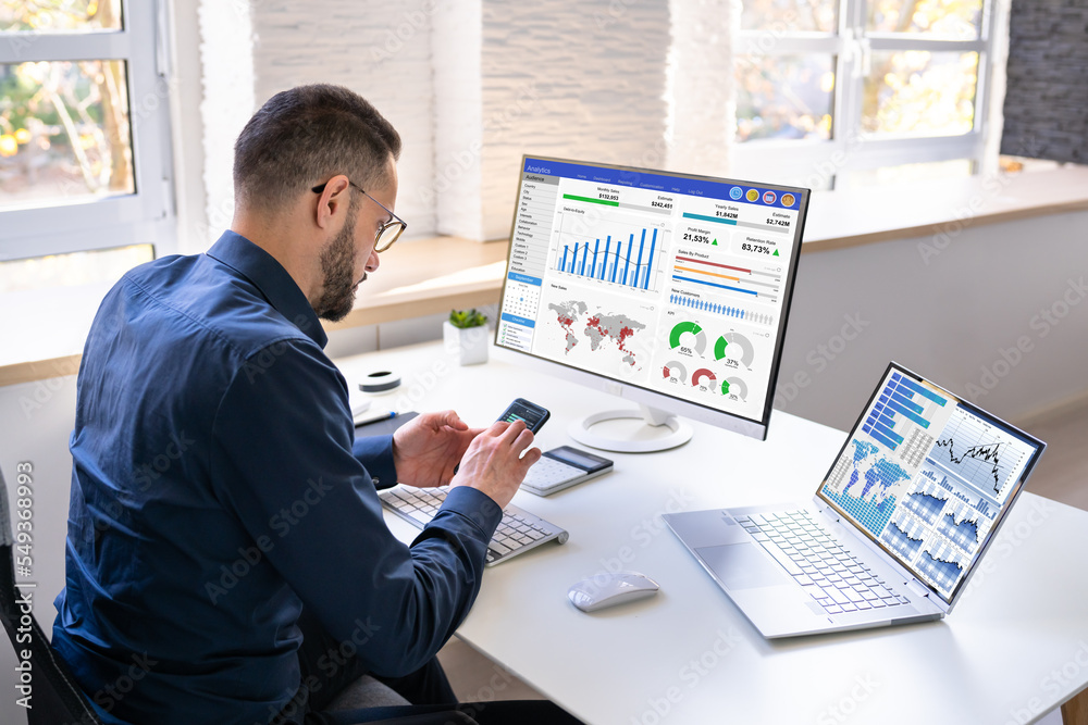 Poster KPI Business Analytics Data Dashboard