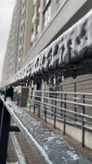Fototapeta premium iced building