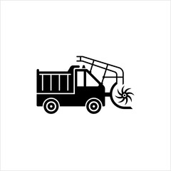 Snowplow Icon, Snow Plough, Snow Plow, Snowplough Icon, Vehicle Used To Remover Snow, Ice From Surface