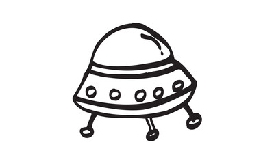 ufo isolated on white