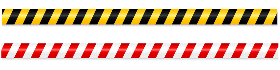 Vector warning tapes. A template with realistic paper. Graphic element for your design