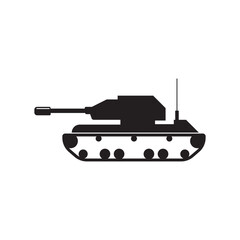 battle tank icon logo vector design template