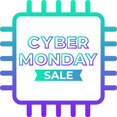 cyber monday sale design element