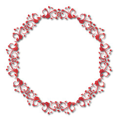Frame, in the style of an ornament, Vector illustration eps 10, Art.	