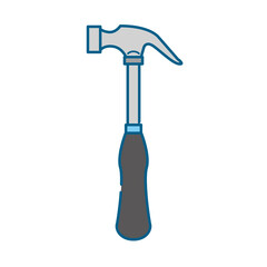 シンプルなネイルハンマーのイラスト