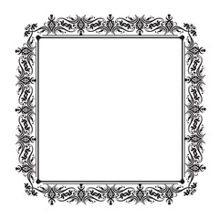 Obraz premium Frame, in the style of an ornament, Vector illustration eps 10, Art. 