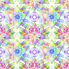 Bunter Blumenhintergrund, made by AI, AI-Art