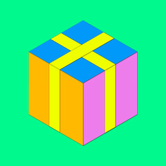 background with gift box