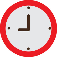 clock flat icon design