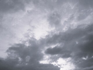 Fototapeta na wymiar dark sky cloud on a rainy day