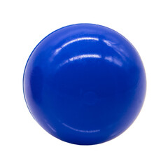 a single blue round toy marble or ball