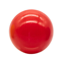 a single red round toy marble or ball