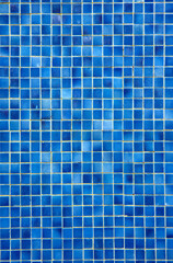 View of the blue tiles