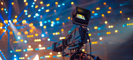 studio camera at the concert.