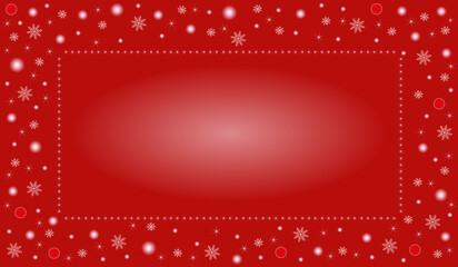  beautiful Christmas background with beautiful snowflakes on a red background