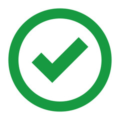 Green Check mark icon Transparent png