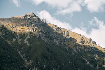 Fototapeta premium Tatra mountains tranquil summer view National Tatra Park in Poland, Europe. Breathtaking landscape scenic view of the mountain valley of mountains