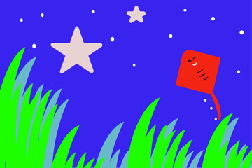 stars and grass