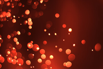 red bokeh background, blurred background. beautiful glowing light.