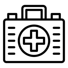 Obraz premium First Aid Kit Icon Style