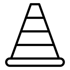 Traffic Cone Icon Style