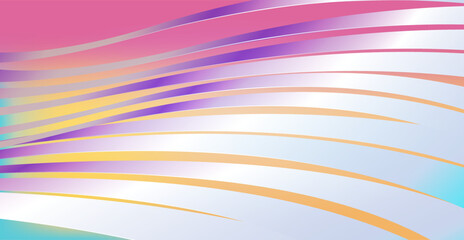 Elegant striped background. Dynamic stripes, metallic effect background template.