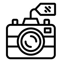 camera sale icon style