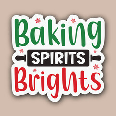 Baking spirits brights Stickers