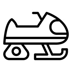 Snowmobile Icon Style