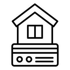 House Payment Icon Style
