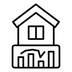 House Stats Icon Style