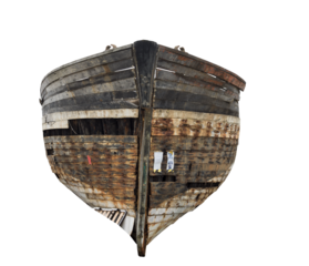 Isolated PNG cutout of a ship wreck on a transparent background