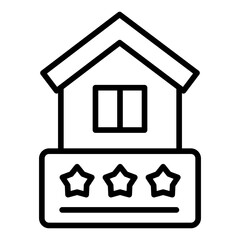 House Rating Icon Style