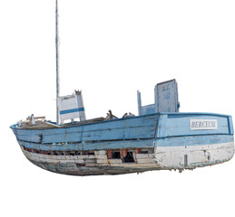 Isolated PNG cutout of a ship wreck on a transparent background