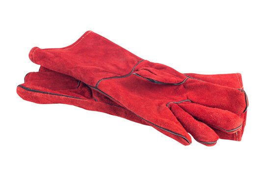 Construction Gloves, Welder's Gloves, Welding Gloves, Isolated From The Background