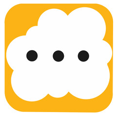 Vector of speech bubbles. Blank empty white speech bubbles