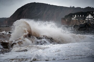 waves on the beach