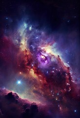 Fototapeta na wymiar galaxy. elements of this image, a galaxy in space, illustration with atmosphere nebula