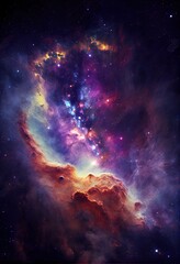 galaxy. elements of this image, a galaxy in space, illustration with atmosphere world