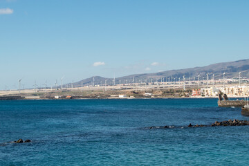 Molinos de viento en Arinaga