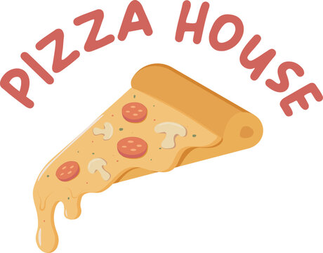 Piece of pizza logo/ icon