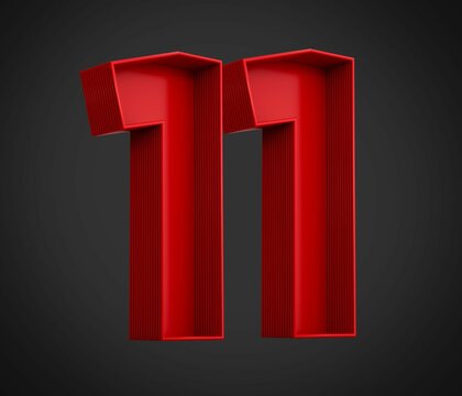 Red Number 11