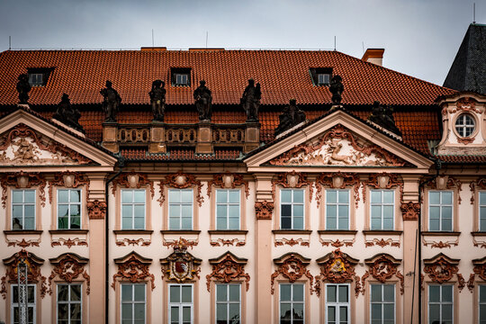 Façade du palais Kinsky à Prague